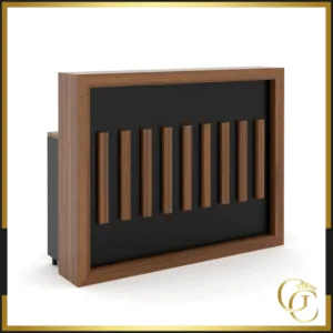 Comptoir caisse Arsène Comptoir caisse Arsène - meuble d’accueil Arsène - mobilier de coiffure professionnel - Comptoir d’accueil Arsène - meuble de réception Arsène