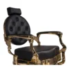 fauteuil barbier clovis - fauteuil barbier luxe - chaise barbier - fauteuil vintage barbershop - mobilier barbier haut de gamme - fauteuil coiffure professionnel - fauteuil barbier hydraulique - fauteuil barbier capitonné - fauteuil barbier robuste - chaise barbier design doré - fauteuil barbier rétro luxe - équipement barbershop premium - fauteuil barbier confort - fauteuil barbier réglable - fauteuil barbier aluminium doré