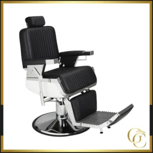 Fauteuil de barbier Elliot - Fauteuil barbier professionnel - chaise de barbier vintage - fauteuil de coiffure pour homme - fauteuil de coiffure vintage - mobilier de coiffure professionnel - mobilier barbier professionnel - siège barber - fauteuil barbershop
