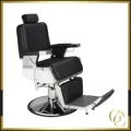 TOMMY Full Black Barber Chair - Professional Barber Chair - Vintage Barber Chair - Men's Hairdressing Chair - Vintage Hairdressing Chair - Professional Hairdressing Furniture - Professional Barber Furniture - Barber Seat - Barbershop Chair