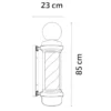 Enseigne barbier lumineuse – Barber pole professionnel – Enseigne salon de coiffure – Signalétique barbershop – Lampe barber rotative – Enseigne LED barbier – Accessoire façade salon – Barber pole extérieur – Enseigne coiffure rétro – Matériel barbier haut de gamme