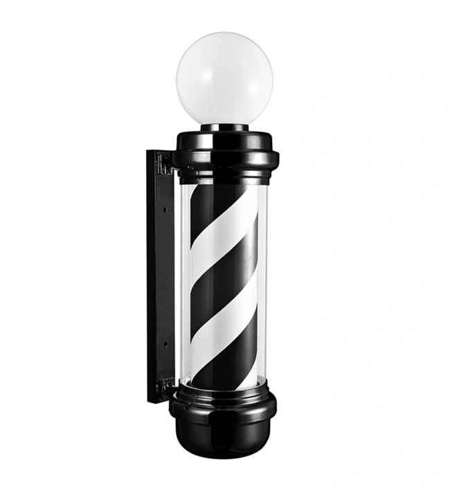 Enseigne barbier lumineuse – Barber pole professionnel – Enseigne salon de coiffure – Signalétique barbershop – Lampe barber rotative – Enseigne LED barbier – Accessoire façade salon – Barber pole extérieur – Enseigne coiffure rétro – Matériel barbier haut de gamme