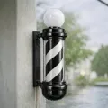 Luminous barber pole - Professional barber pole - Hair salon sign - Barbershop signage - Rotating barber lamp - LED barber sign - Salon facade accessory - Outdoor barber pole - Retro hair salon sign - High-end barber equipment