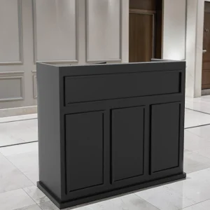 Parker reception (2) counter reception-furniture reception-cash register-salon furniture-hairdresser-Parker-black melamine-vintage design-professional reception-office reception-salon design-aesthetic counter-barber furniture-professional furniture