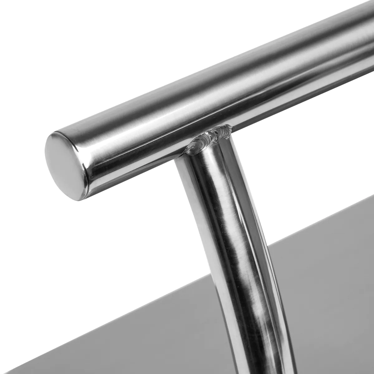 repose-pieds de coiffure - équipement de coiffure professionnel - repose-pieds Gabbiano L005S argent - matériel pour salon de coiffure -