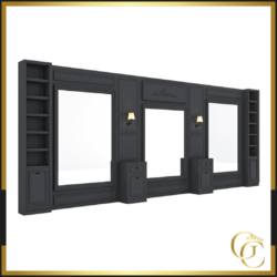 Solange wooden wall-mounted dressing table