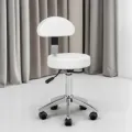 Professional aesthetic stool - Ergonomic beautician seat - Hydraulic treatment stool - Beauty salon furniture - Professional swivel stool - Wheeled massage seat - Manicure pedicure stool - Aesthetic institute equipment - Padded seat stool - High-end aesthetic furniture - Professional hairdressing stool - Wheeled aesthetic stool - Saddle stool - Professional sit-stand seat - Hairdressing and beauty furniture - Ergonomic stool with backrest - Gas lift height adjustment - High-density resilient foam - Chrome star base - Anti-hair casters - Hairdresser cutting stool - Tattoo artist stool - Massage and treatment seat - Manicure and pedicure stool - Washable faux leather upholstery