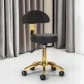 Professional aesthetic stool - Ergonomic beautician seat - Hydraulic treatment stool - Beauty salon furniture - Professional swivel stool - Wheeled massage seat - Manicure pedicure stool - Aesthetic institute equipment - Padded seat stool - High-end aesthetic furniture - Professional hairdressing stool - Wheeled aesthetic stool - Saddle stool - Professional sit-stand seat - Hairdressing and beauty furniture - Ergonomic stool with backrest - Gas lift height adjustment - High-density resilient foam - Chrome star base - Anti-hair casters - Hairdresser cutting stool - Tattoo artist stool - Massage and treatment seat - Manicure and pedicure stool - Washable faux leather upholstery