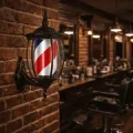 Luminous barber pole - Professional barber pole - Hair salon sign - Barbershop signage - Rotating barber lamp - LED barber sign - Salon facade accessory - Outdoor barber pole - Retro hair salon sign - High-end barber equipment