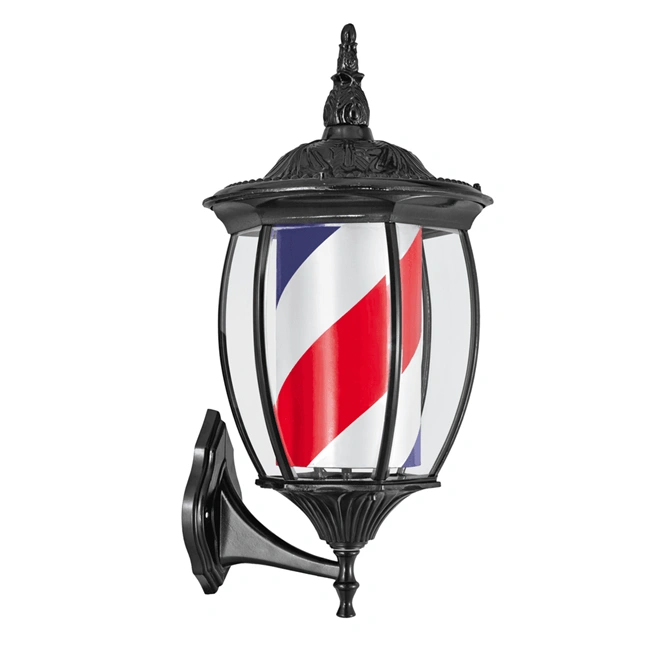 Enseigne barbier lumineuse – Barber pole professionnel – Enseigne salon de coiffure – Signalétique barbershop – Lampe barber rotative – Enseigne LED barbier – Accessoire façade salon – Barber pole extérieur – Enseigne coiffure rétro – Matériel barbier haut de gamme
