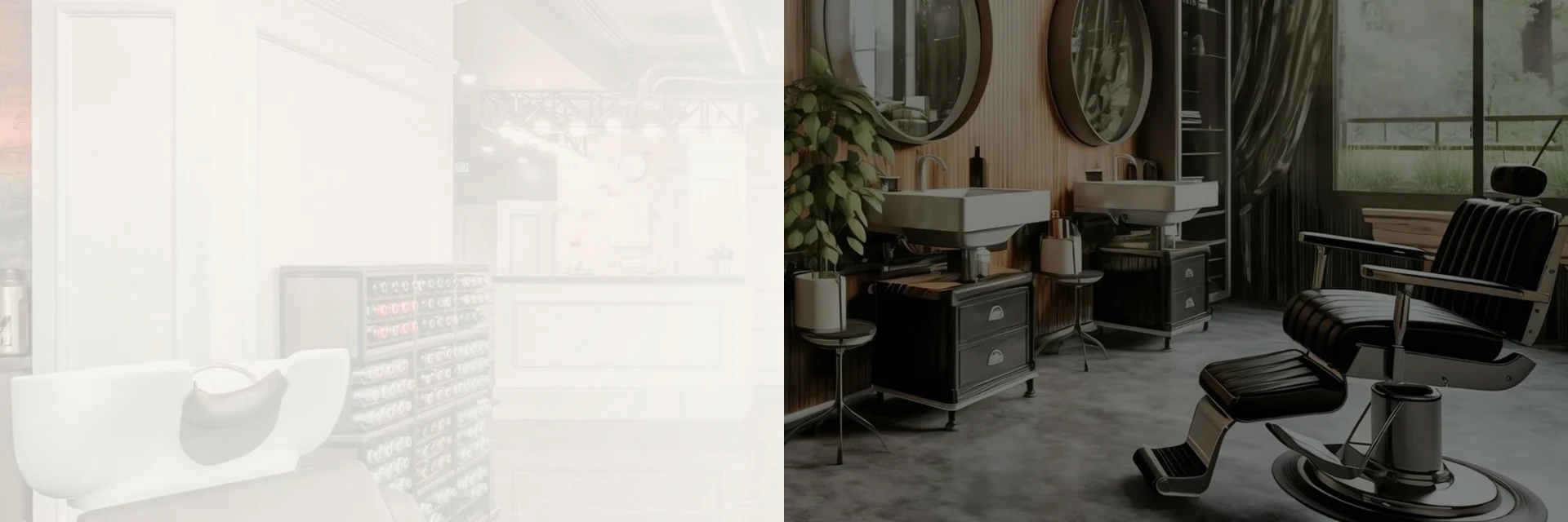 Mobilier coiffure professionnel - fauteuil barbier - chaise barbier - poste de coiffage - bac à shampoing - comptoir d'accueil - table de massage - fauteuil de pédicure - enseigne barbier - fauteuil de coiffure - bac de lavage - canapé salle d'attente