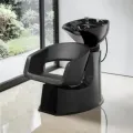 Emily Shampoo Bowl (1) Elsa shampoo basin - ergonomic hairdressing basin - salon washing unit - tilting ceramic basin - compact shampoo basin - professional washing chair - resistant polypropylene structure - adjustable salon seat - premium black washing basin - durable hairdressing equipment - comfortable shampoo basin - hairdressing salon furniture - high-quality washing basin - deep ergonomic basin - modern design shampoo basin