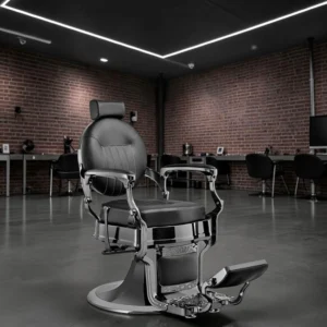Fauteuil Barbier Spencer (1) fauteuil barbier professionnel - fauteuil barbier luxe - chaise barbier - fauteuil vintage barbershop - mobilier barbier haut de gamme - fauteuil coiffure professionnel - fauteuil barbier hydraulique - fauteuil barbier capitonné - fauteuil barbier robuste - chaise barbier design doré - fauteuil barbier rétro luxe - équipement barbershop premium - fauteuil barbier confort - fauteuil barbier réglable - fauteuil barbier aluminium doré