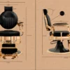 fauteuil barbier professionnel - fauteuil barbier luxe - chaise barbier - fauteuil vintage barbershop - mobilier barbier haut de gamme - fauteuil coiffure professionnel - fauteuil barbier hydraulique - fauteuil barbier capitonné - fauteuil barbier robuste - chaise barbier design doré - fauteuil barbier rétro luxe - équipement barbershop premium - fauteuil barbier confort - fauteuil barbier réglable - fauteuil barbier aluminium doré
