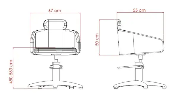 Fauteuil de coiffure Alya - Chaise de coiffure Alya - Fauteuil de coiffure pour femme - Chaise de coiffure pour femme - mobilier de coiffure professionnel - meuble pour salon de coiffure - siege de coiffure alya - fauteuil de coupe - mobilier de coiffure haut de gamme