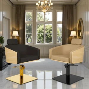 Fauteuil de coiffure Alya - Chaise de coiffure Alya - Fauteuil de coiffure pour femme - Chaise de coiffure pour femme - mobilier de coiffure professionnel - meuble pour salon de coiffure - siege de coiffure alya - fauteuil de coupe - mobilier de coiffure haut de gamme