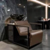 bac à shampoing - bac coiffure ergonomique - meuble lavage salon - vasque céramique basculante - bac shampoing compact - fauteuil lavage professionnel - structure polypropylène résistante - siège réglable salon - bac lavage noir premium - équipement coiffure durable - bac shampoing confortable - mobilier salon coiffure - bac lavage haute qualité - vasque profonde ergonomique - bac shampoing design moderne