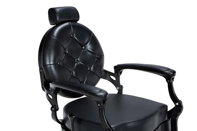 Fauteuil Barbier Vintage Check - fauteuil de coiffure barbier - Chaise de coiffure Barbier - mobilier de coiffure professionnel - Fauteuil de Barbier - barbershop - barbier - groupe coiff - mobicoiff - mobilier barber - groupe coiff - malys