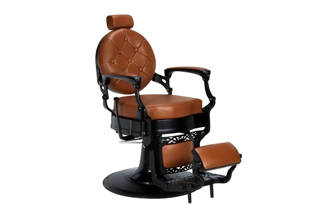 Fauteuil Barbier Vintage Check - fauteuil de coiffure barbier - Chaise de coiffure Barbier - mobilier de coiffure professionnel - Fauteuil de Barbier - barbershop - barbier - groupe coiff - mobicoiff - mobilier barber - groupe coiff - malys