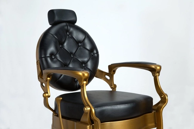 Fauteuil Barbier Vintage Check - fauteuil de coiffure barbier - Chaise de coiffure Barbier - mobilier de coiffure professionnel - Fauteuil de Barbier - barbershop - barbier - groupe coiff - mobicoiff - mobilier barber - groupe coiff - malys