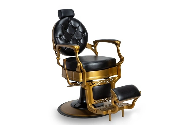 Fauteuil Barbier Vintage Check - fauteuil de coiffure barbier - Chaise de coiffure Barbier - mobilier de coiffure professionnel - Fauteuil de Barbier - barbershop - barbier - groupe coiff - mobicoiff - mobilier barber - groupe coiff - malys