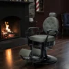Fauteuil Barbier Vintage Check - fauteuil de coiffure barbier - Chaise de coiffure Barbier - mobilier de coiffure professionnel - Fauteuil de Barbier - barbershop - barbier - groupe coiff - mobicoiff - mobilier barber - groupe coiff - malys