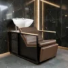 bac à shampoing - bac coiffure ergonomique - meuble lavage salon - vasque céramique basculante - bac shampoing compact - fauteuil lavage professionnel - structure polypropylène résistante - siège réglable salon - bac lavage noir premium - équipement coiffure durable - bac shampoing confortable - mobilier salon coiffure - bac lavage haute qualité - vasque profonde ergonomique - bac shampoing design moderne