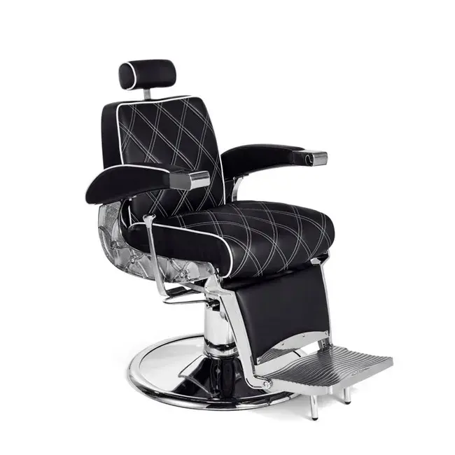 Fauteuil Barbier Vintage Hugo - Chaise Barbier Vintage Hugo - Fauteuil de coiffure Barbier Hugo - Chaise de coiffure Barbier Hugo - mobilier de coiffure professionnel - groupe coiff - mobicoiff - malys