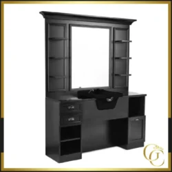 Poste de coiffage vintage JULES B - Coiffeuse pour Salon de Coiffure JULES B - coiffeuse barbier vintage JULES B - Mobilier de Coiffure Professionnel - coiffeuse de coiffure JULES B