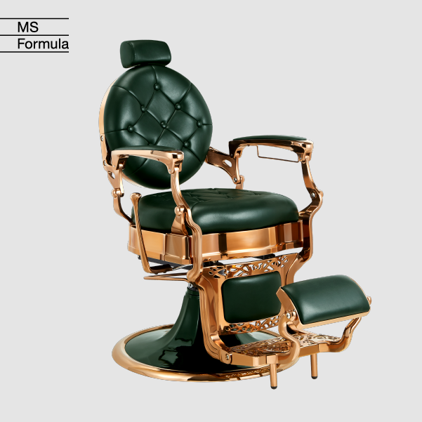 Fauteuil de Barbier KIRK RS - Chaise barbier vintage - chaise de coiffure pour homme - mobilier de coiffure professionnel - fauteuil de coiffure pour homme