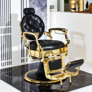Fauteuil Barbier Vintage KIRK CG - Chaise Barbier Vintage KIRK CG - fauteuil de coiffure barbier KIRK CG -mobilier de coiffure professionnel - Fauteuil de coiffure pour homme KIRK CG