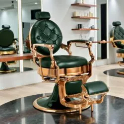 KIRK RS Barber Chair - Vintage Barber Chair - Men's Hairdressing Chair - Professional Hairdressing Furniture - Men's Styling Chair