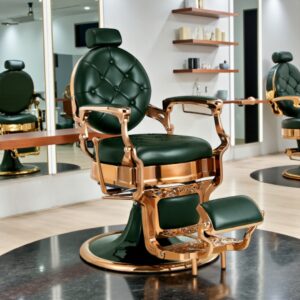 Fauteuil de Barbier KIRK RS - Chaise barbier vintage - chaise de coiffure pour homme - mobilier de coiffure professionnel - fauteuil de coiffure pour homme