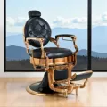 KIRKRS Fauteuil de Barbier KIRK RS - Chaise barbier vintage - chaise de coiffure pour homme - mobilier de coiffure professionnel - fauteuil de coiffure pour homme