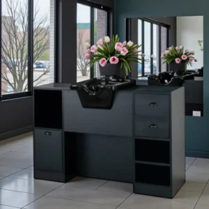 Barber Furniture OKE 4 98 - Vintage Barber Styling Unit OKE 4 98 - Professional Hair Salon Furniture - Vintage Styling Station OKE 4 98 - Special Barber Furniture