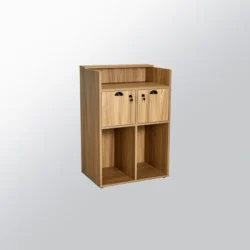 Comptoir d’accueil professionnel - Meuble de réception coiffure - Comptoir caisse salon - Mobilier d’accueil moderne - Comptoir de réception bois - Meuble d’accueil ergonomique - Comptoir caisse design - Mobilier salon de coiffure - Comptoir d’accueil compact - Meuble de caisse professionnel