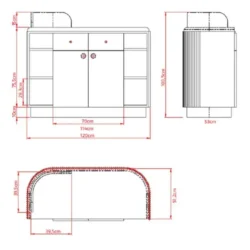 PAM reception counter - PAM cashier counter - PAM reception furniture - PAM reception furniture - professional hairdressing furniture