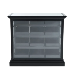 RENO Product Display (5) beauty product display – cosmetic display unit – professional salon showcase – high-end aesthetic display – cosmetic unit with drawers – institute product showcase – glass beauty display – professional reception furniture – elegant cosmetic showcase – spa product display – beauty storage unit – premium exhibition showcase – black cosmetic display – classic aesthetic unit – wellness product showcase – professional 12-drawer display – designer cosmetic unit – beauty salon showcase – high-end product display – institute display unit