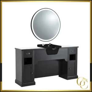 William 10B Barber Styling Station - William 10B vintage barber chair - William 10B barber styling station - Professional hairdressing furniture - William 10B vintage barber chair