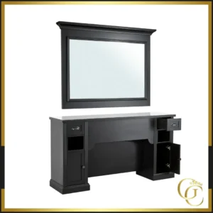 Poste de Coiffage Vintage William 4B - Poste de coiffage barbier William 4B - Poste de coiffage professionnel William 4B - Mobilier de coiffure professionnel - Coiffeuse barbier vintage William 4B