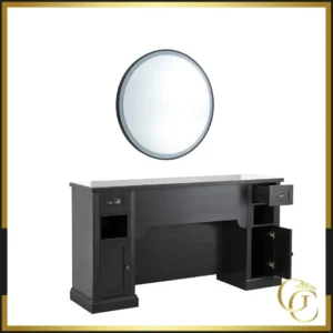 Poste de Coiffage Barbier William 8B - Coiffeuse barbier vintage William 8B - poste de coiffage barbier William 8B - Mobilier de coiffure professionnel - Coiffeuse barbier vintage William 8B