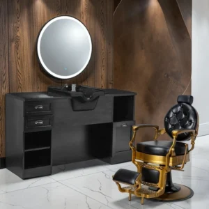 JULES B01 Barber Styling Station - JULES B01 vintage barber styling station - JULES B01 Hair Salon Styling Station - JULES B01 hairdressing station - Professional Hair Salon Furniture