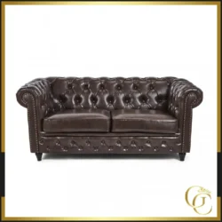 Canapé Salle d'Attente Dock - Canapé pour salon de coiffure Dock - canapé d'attente Dock - Canapé Chesterfield Dock - Mobilier de coiffure haut de gamme
