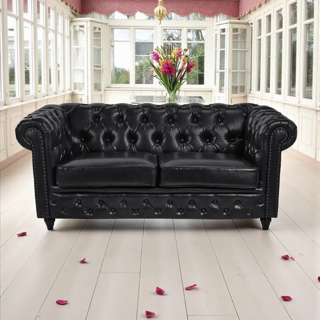 Canapé Salle d'Attente Dock B - Canapé pour salon de coiffure Dock B - canapé d'attente Dock B - Canapé Chesterfield Dock B - Mobilier de coiffure haut de gamme