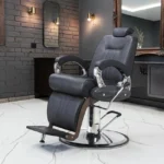 professional barber chair – vintage barber chair – adjustable barber chair – high-end barbershop furniture – industrial barber chair – M2 faux leather barber chair – reclining backrest barber chair – chrome base barber chair – client comfort barber chair – designer barber furniture – aluminum armrest barber chair – adjustable headrest barber chair – retro barber chair – sturdy barber chair – ergonomic barber chair – premium barbershop furniture – black leather barber chair – hydraulic adjustment barber chair – stable barber chair – trendy barber furniture