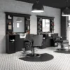 Poste de coiffage vintage JULES b - Coiffeuse pour Salon de Coiffure JULES b - coiffeuse barbier vintage JULES b - Mobilier de Coiffure Professionnel - coiffeuse de coiffure JULES b