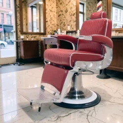 Mustang Vintage Barber Chair - Mustang vintage styling chair - M2 fire-resistant barber chair - M2 fire-resistant styling chair - High-end hair salon furniture