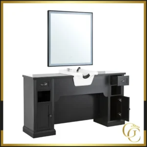 William 11B Barber Styling Station - William 11B vintage barber station - William 11B barber styling station - Professional hairdressing furniture - William 11B vintage barber station