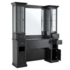 poste de coiffage barbier – meuble barbier professionnel – station de coiffure vintage – mobilier salon de coiffure – coiffeuse barbier haut de gamme – meuble barbershop rétro – poste de travail barbier – meuble de coiffure bois massif – station de coiffage élégante – mobilier barbershop premium