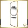 Wall-Mounted LED Styling Station Calypso (2) Calypso LED Wall-Mounted Styling Station - LED wall-mounted styling station for hair salon - high-end hairdressing furniture - Calypso LED mirror styling station - Calypso LED wall-mounted styling station with lighting